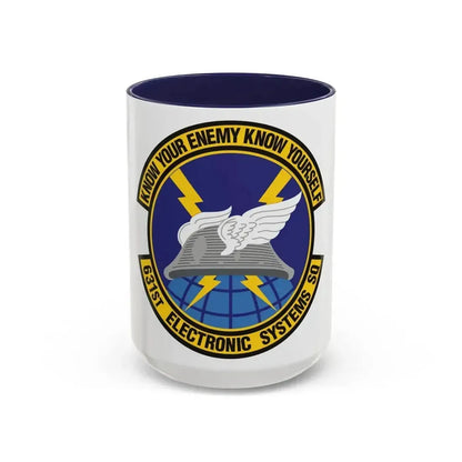 631st Electronic Systems Squadron (U.S. Air Force) Accent Coffee Mug 15oz Navy - Go Mug Yourself