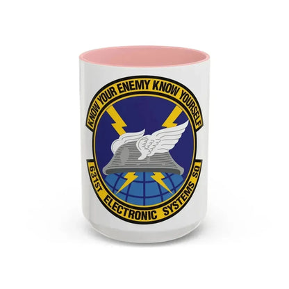 631st Electronic Systems Squadron (U.S. Air Force) Accent Coffee Mug 15oz Pink - Go Mug Yourself