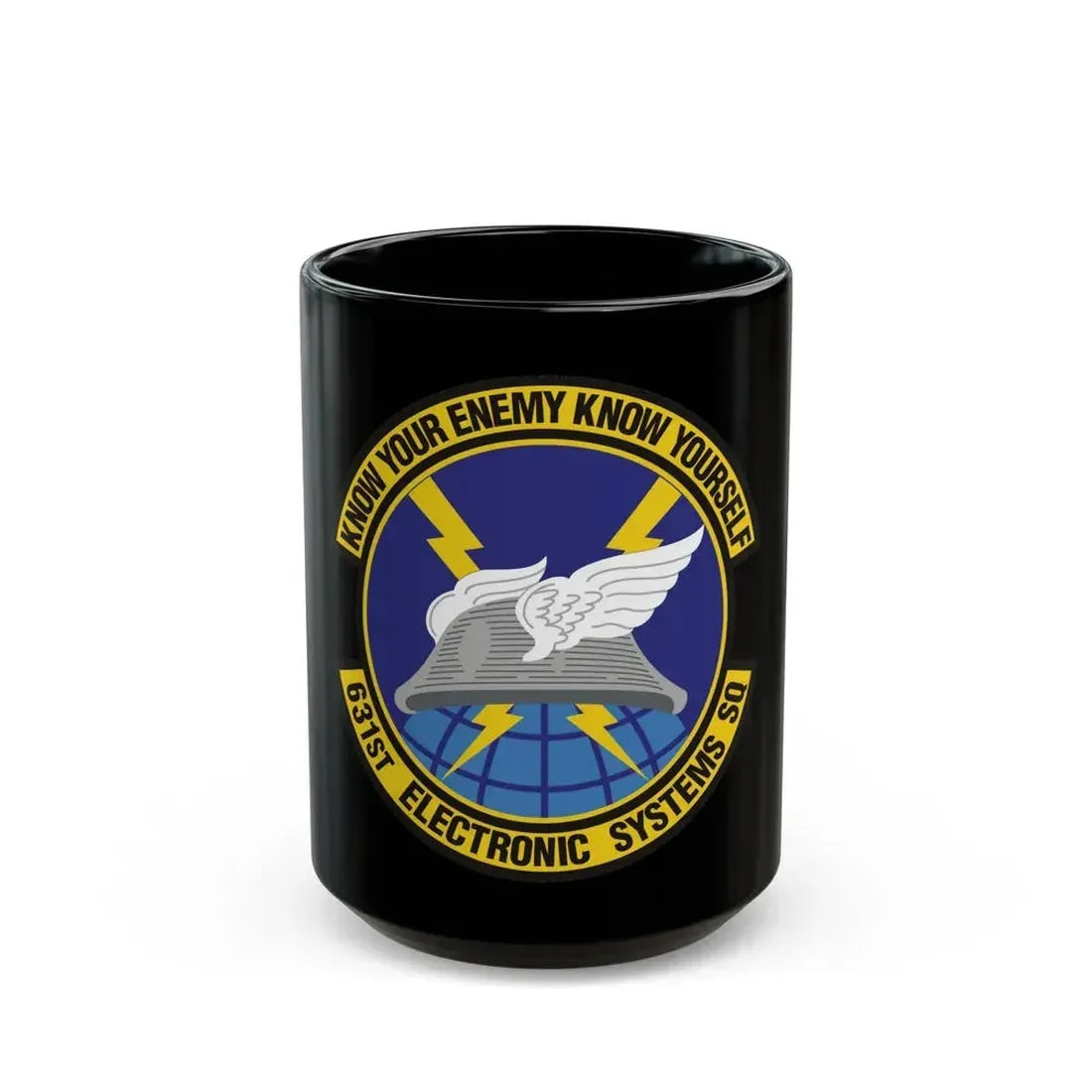 631st Electronic Systems Squadron (U.S. Air Force) Black Coffee Mug - Go Mug Yourself