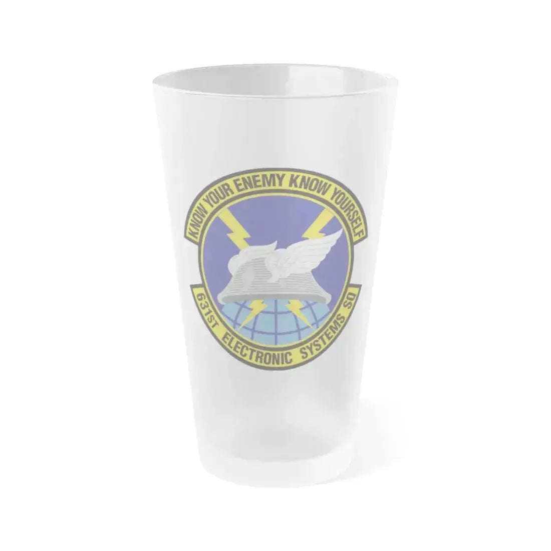 631st Electronic Systems Squadron (U.S. Air Force) Frosted Pint Glass 16oz 16oz Frosted - Go Mug Yourself