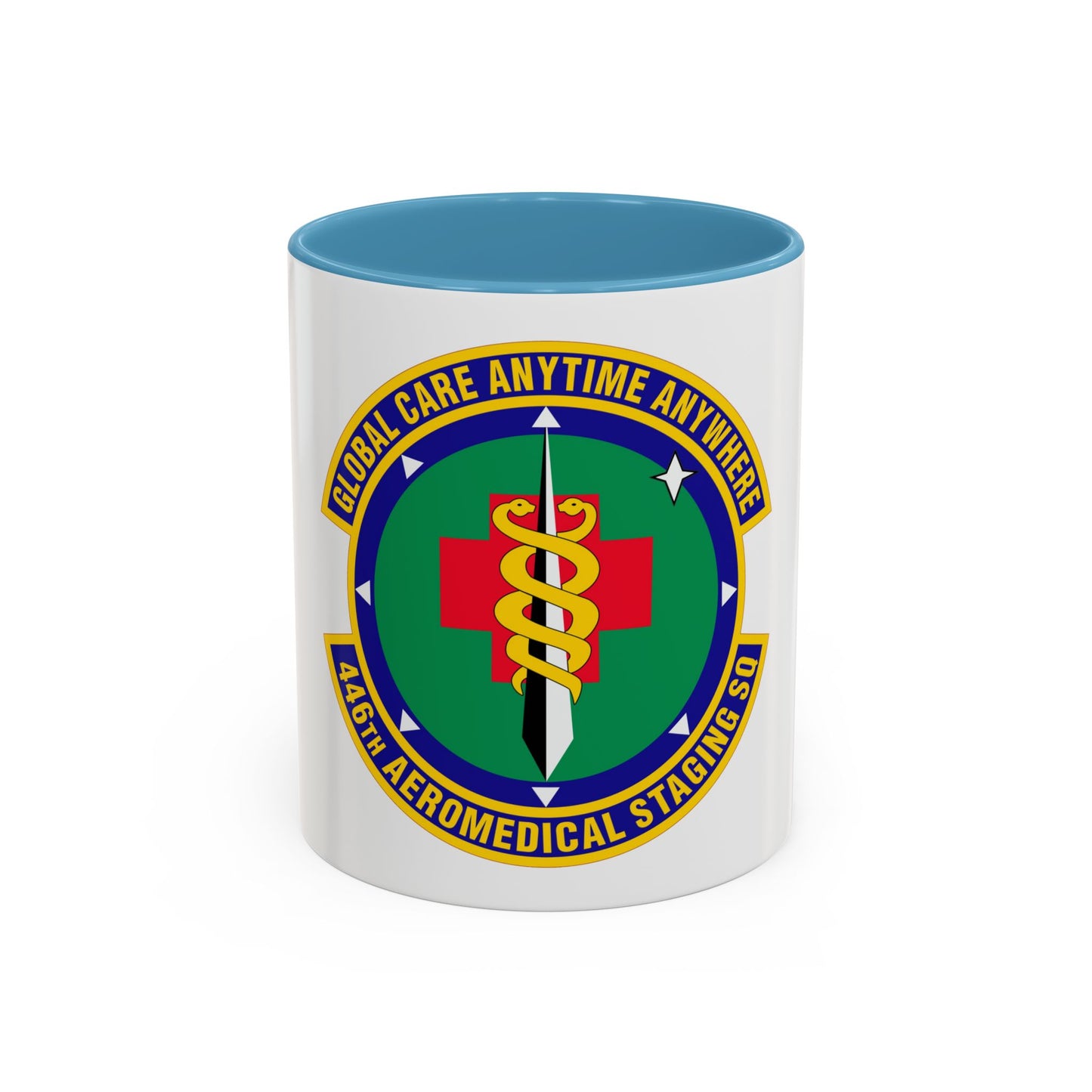446 Aeromedical Staging Squadron AFRC (U.S. Air Force) Accent Coffee Mug