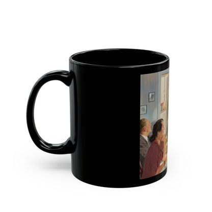 Father's Secret Recipe, Home Life in America, 1952 - Black Coffee Mug-Go Mug Yourself