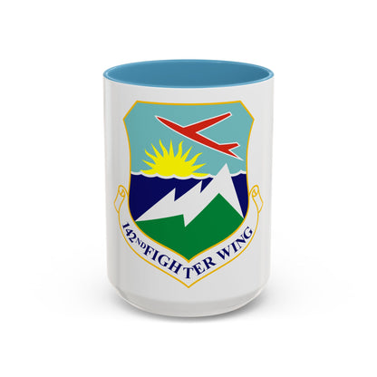 142nd Fighter Wing (U.S. Air Force) Accent Coffee Mug