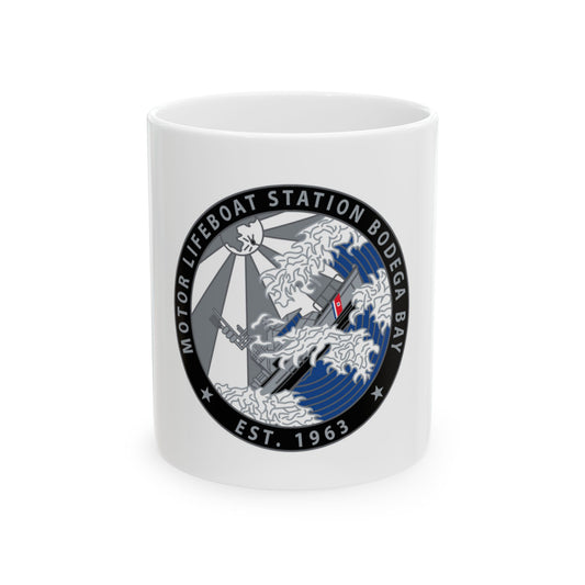 Motor Life Station Bodega Bay (U.S. Coast Guard) White Coffee Mug