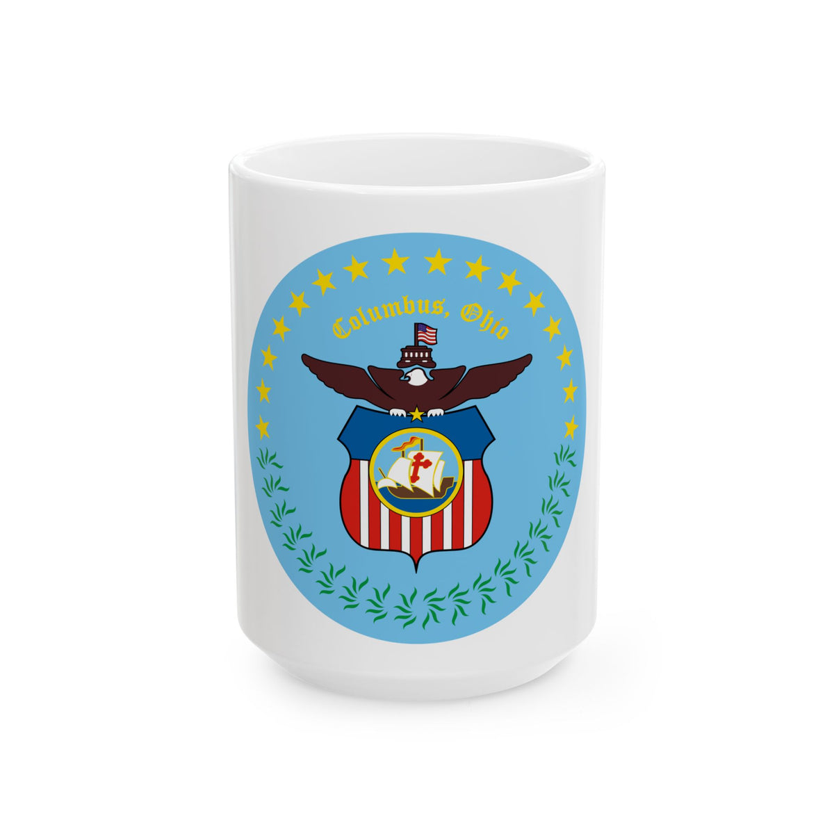 Seal of Columbus Ohio - White Coffee Mug
