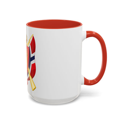 Coat of arms of the National Rifle Association of Norway - Accent Coffee Mug