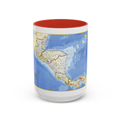 Central America (1973) (Map) Accent Coffee Mug