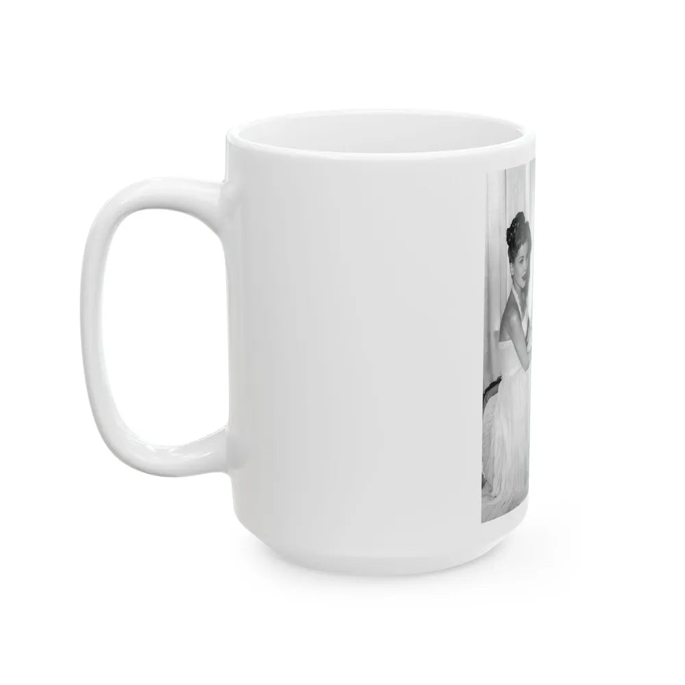 Debra Paget #461 (Vintage Female Icon) White Coffee Mug-Go Mug Yourself