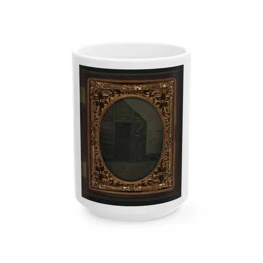 Corporal Sidney S. Goodridge Of Company K, 20th Massachusetts Infantry Regiment And Company B, Near Edwards Ferry (U.S. Civil War) White Coffee Mug-15oz-Go Mug Yourself