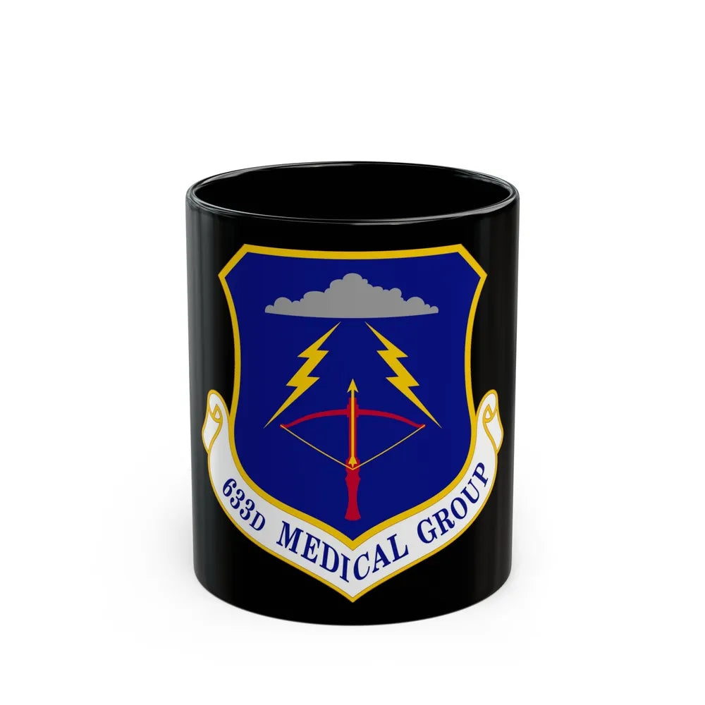 633 Medical Group ACC (U.S. Air Force) Black Coffee Mug-11oz-Go Mug Yourself