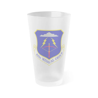 633 Medical Group ACC (U.S. Air Force) Frosted Pint Glass 16oz-16oz-Frosted-Go Mug Yourself