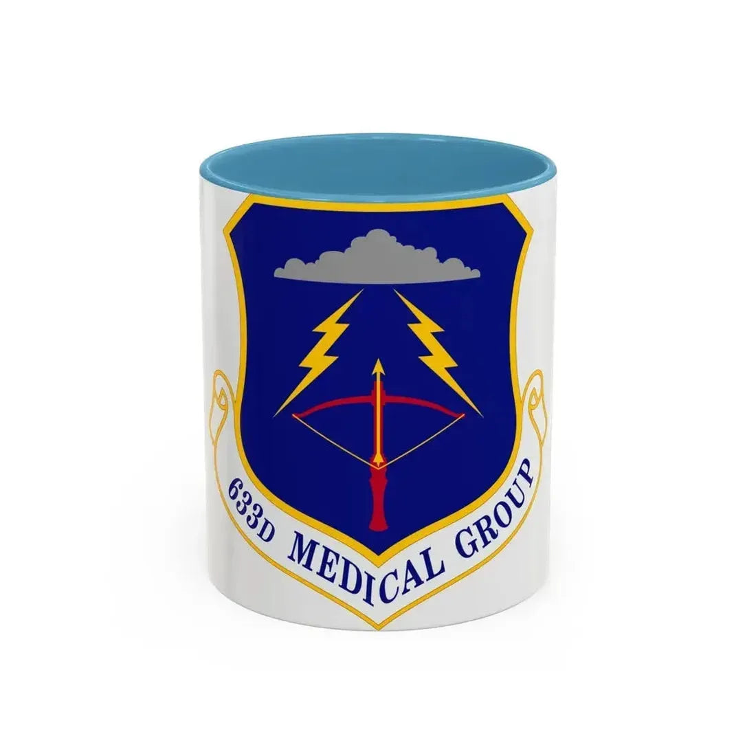 633 Medical Group ACC (U.S. Air Force) Accent Coffee Mug 11oz Light Blue - Go Mug Yourself