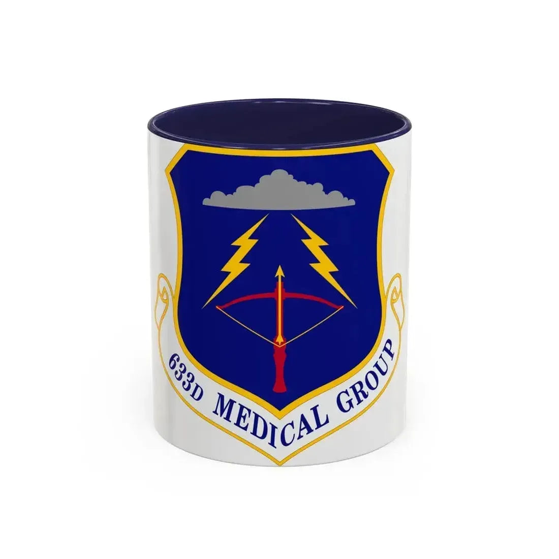 633 Medical Group ACC (U.S. Air Force) Accent Coffee Mug 11oz Navy - Go Mug Yourself