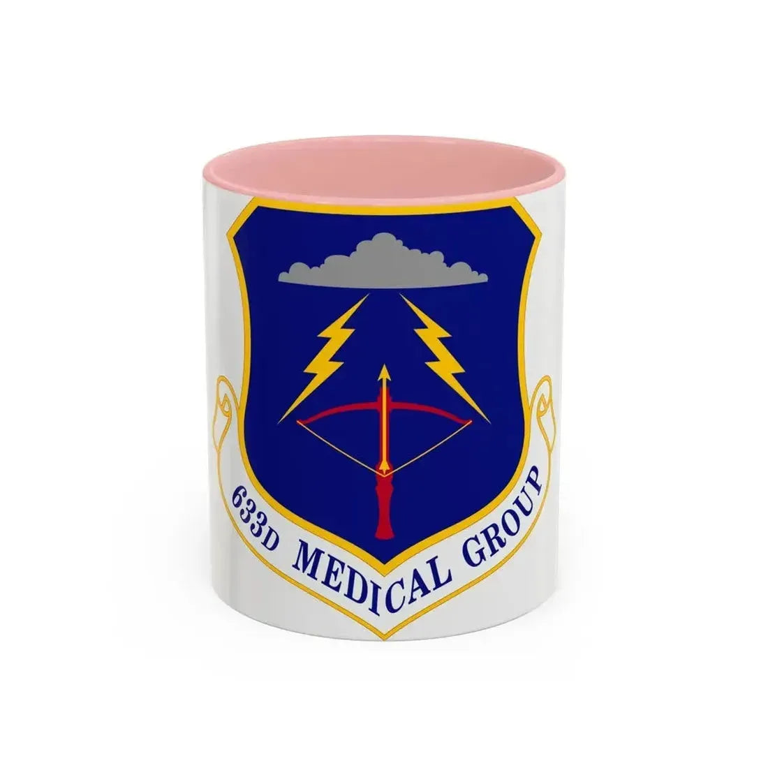 633 Medical Group ACC (U.S. Air Force) Accent Coffee Mug 11oz Pink - Go Mug Yourself