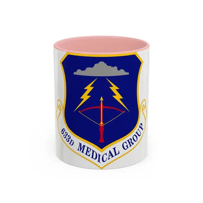 633 Medical Group ACC (U.S. Air Force) Accent Coffee Mug 11oz Pink - Go Mug Yourself