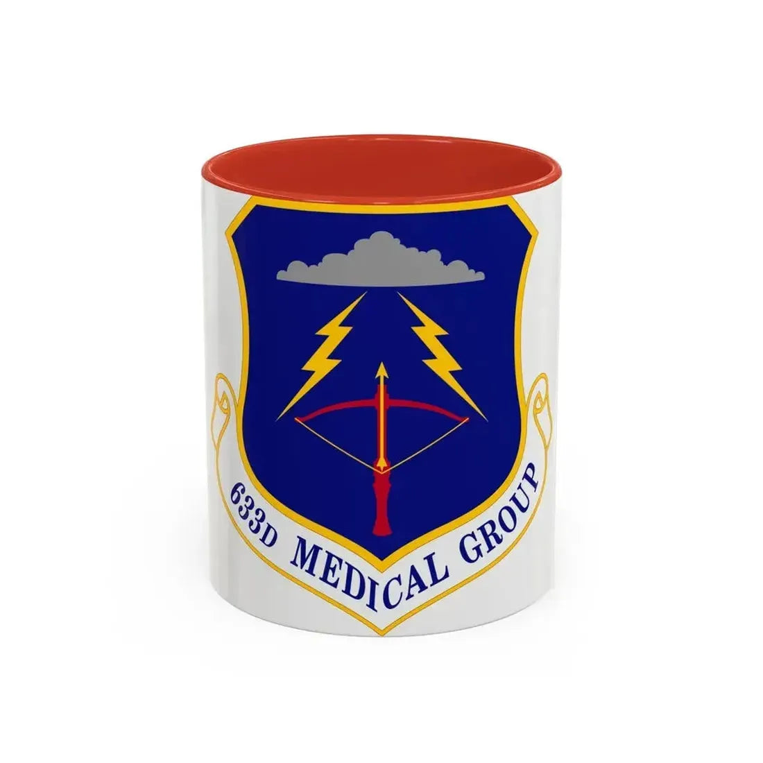 633 Medical Group ACC (U.S. Air Force) Accent Coffee Mug 11oz Red - Go Mug Yourself