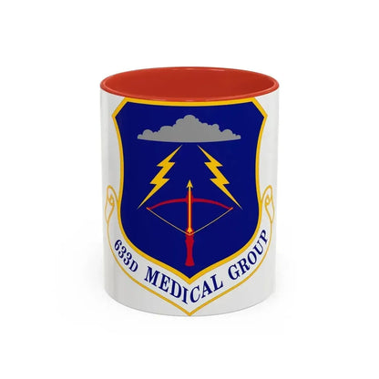633 Medical Group ACC (U.S. Air Force) Accent Coffee Mug 11oz Red - Go Mug Yourself
