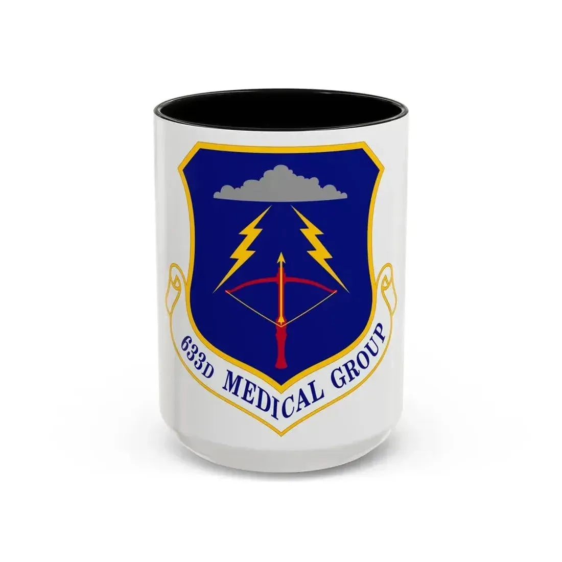 633 Medical Group ACC (U.S. Air Force) Accent Coffee Mug 15oz Black - Go Mug Yourself