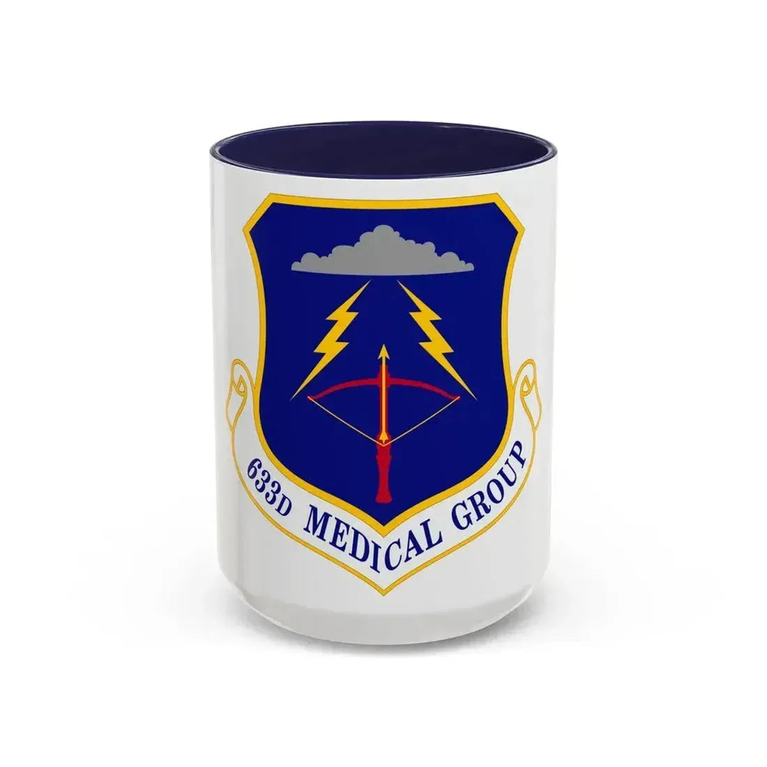 633 Medical Group ACC (U.S. Air Force) Accent Coffee Mug 15oz Navy - Go Mug Yourself