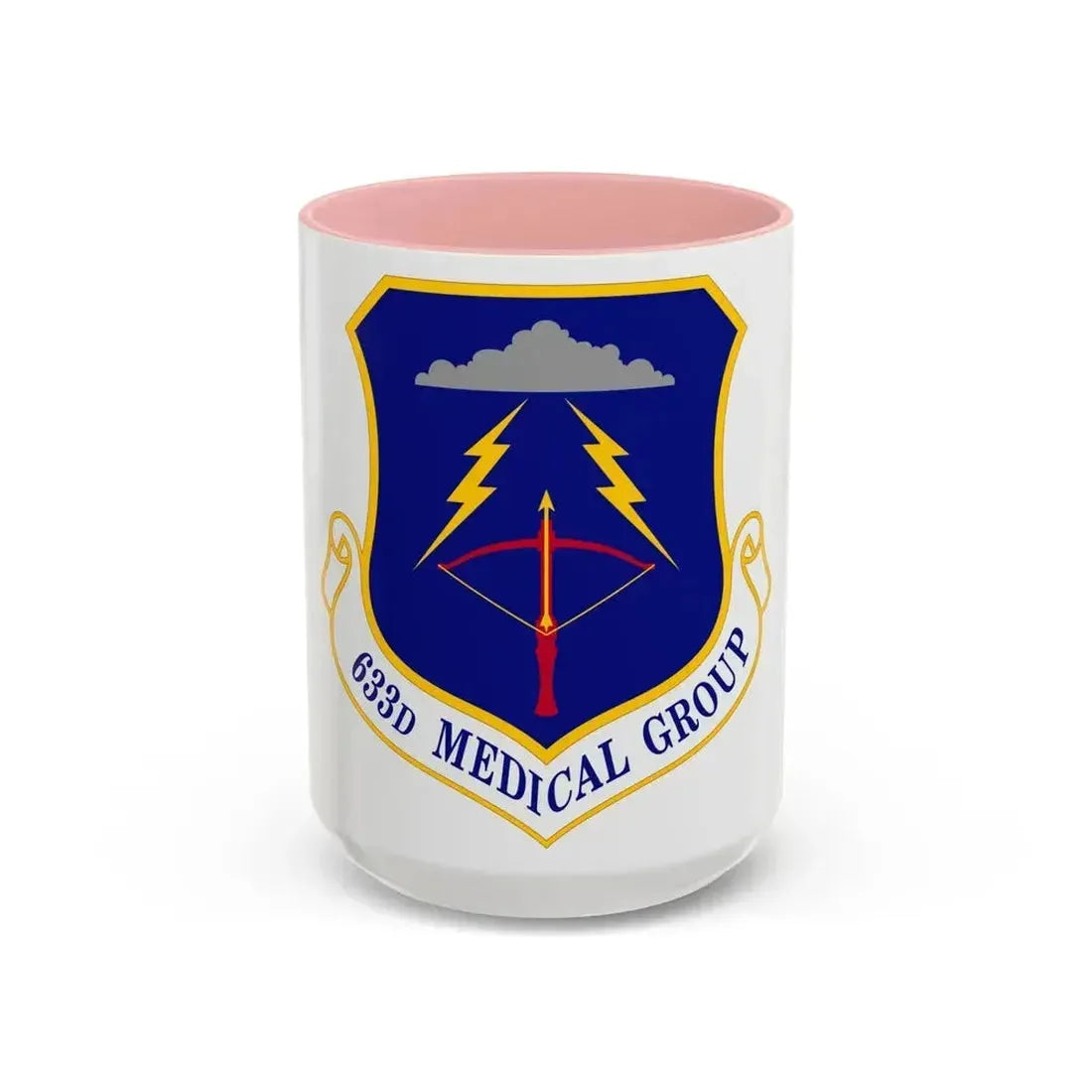 633 Medical Group ACC (U.S. Air Force) Accent Coffee Mug 15oz Pink - Go Mug Yourself
