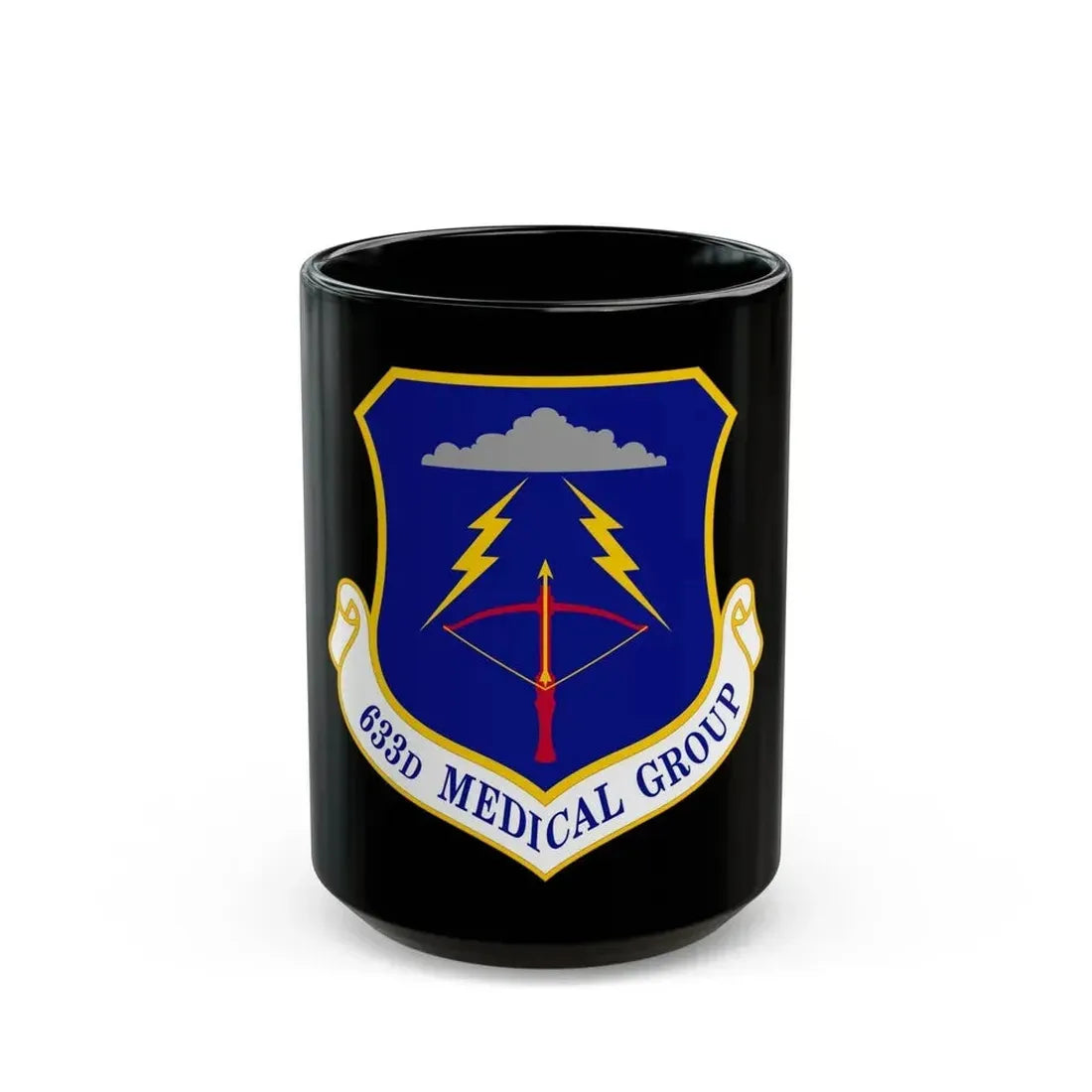 633 Medical Group ACC (U.S. Air Force) Black Coffee Mug 15oz - Go Mug Yourself