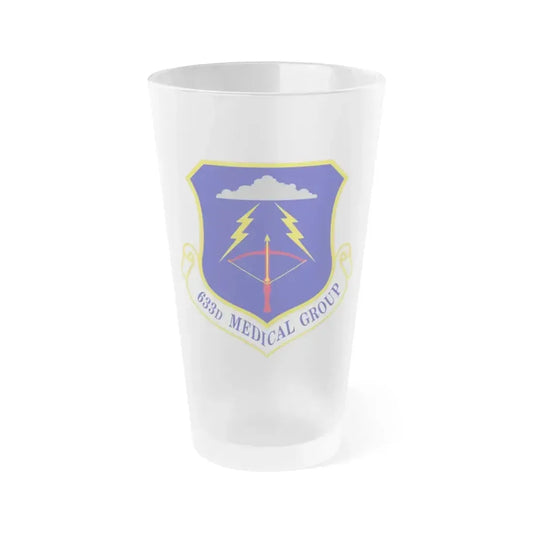 633 Medical Group ACC (U.S. Air Force) Frosted Pint Glass 16oz 16oz Frosted - Go Mug Yourself