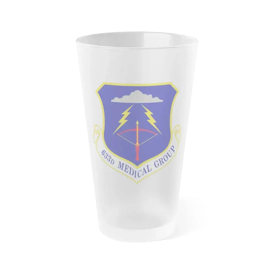 633 Medical Group ACC (U.S. Air Force) Frosted Pint Glass 16oz 16oz Frosted - Go Mug Yourself