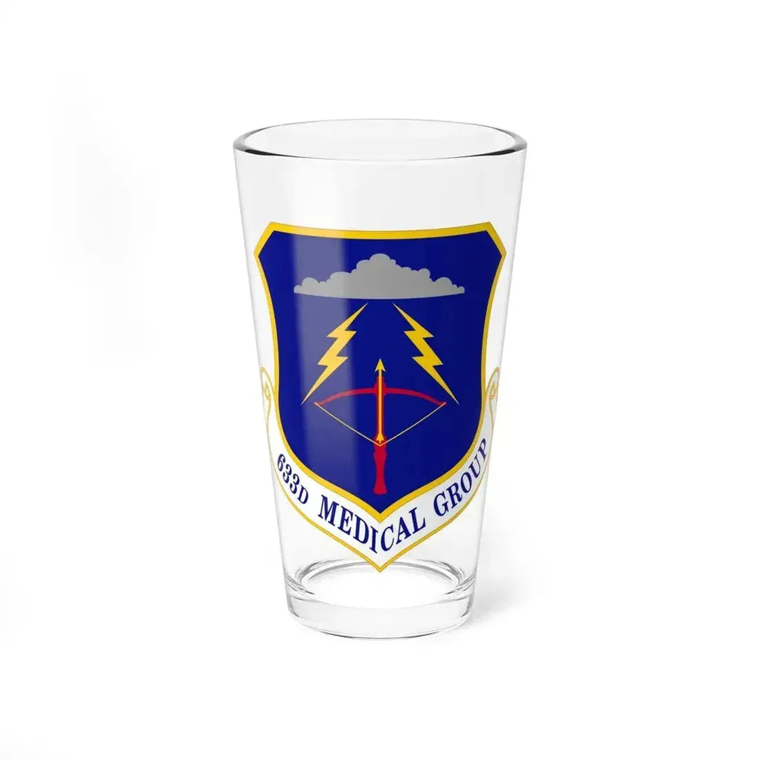 633 Medical Group ACC (U.S. Air Force) Pint Glass 16oz 16oz - Go Mug Yourself