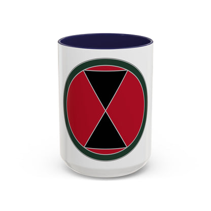 7 Infantry Division (U.S. Army) Accent Coffee Mug