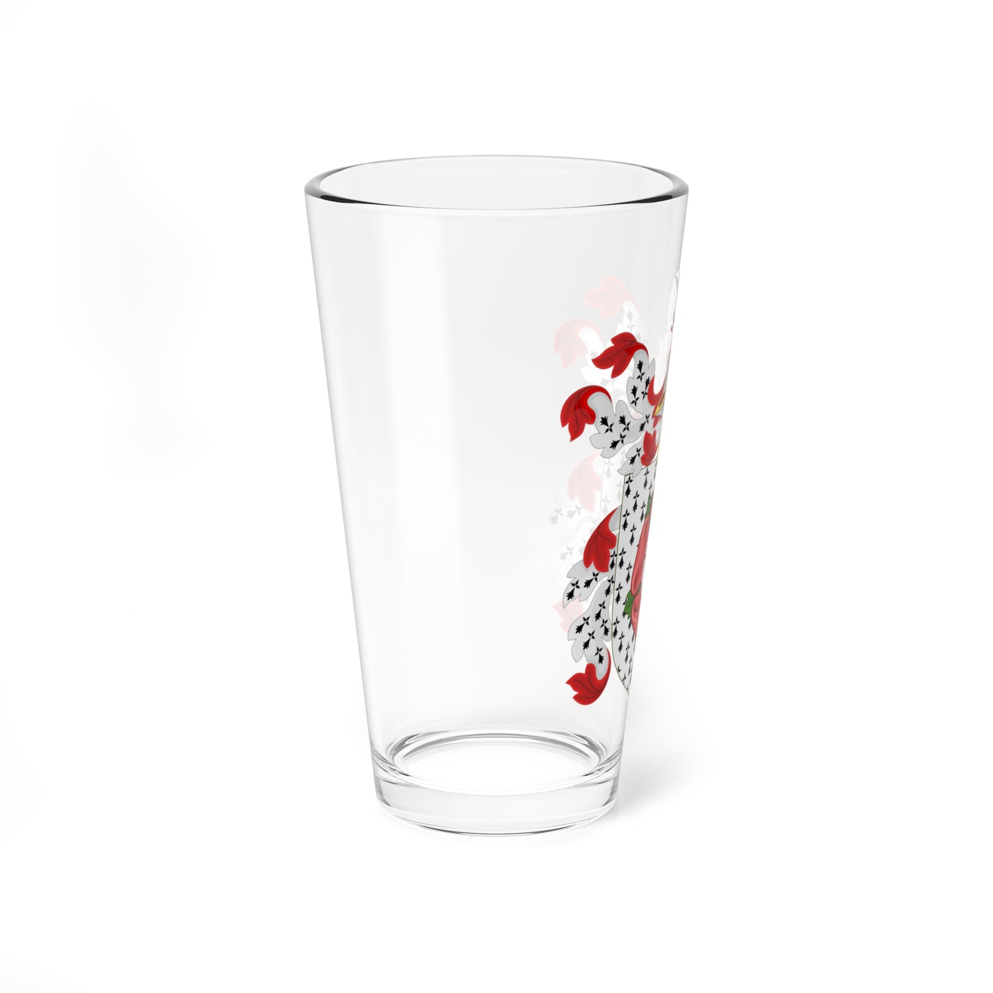 Coat of Arms of William Beverly (United States) (Coat of Arms) Pint Glass 16oz
