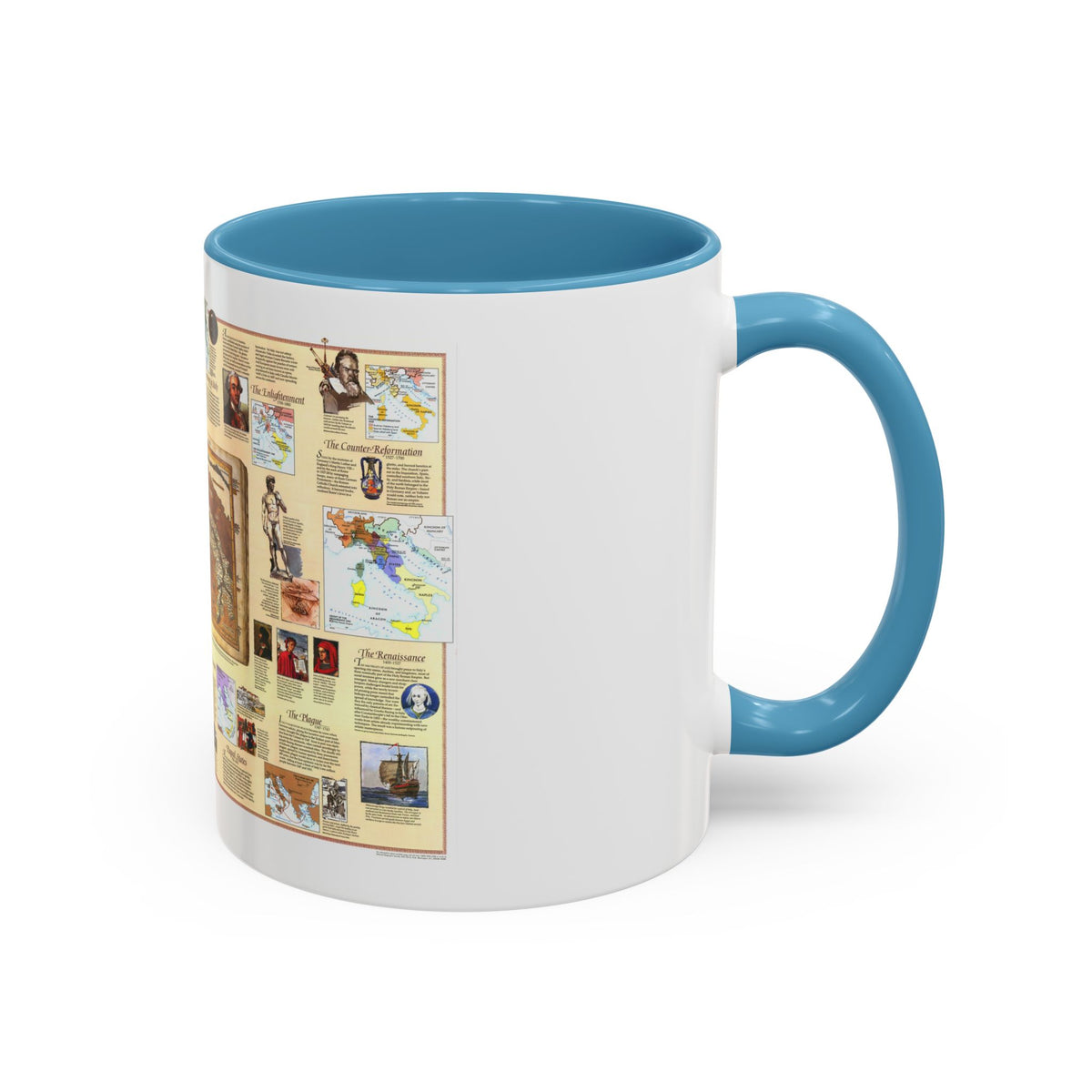 Italy - Historical (1995) (Map) Accent Coffee Mug