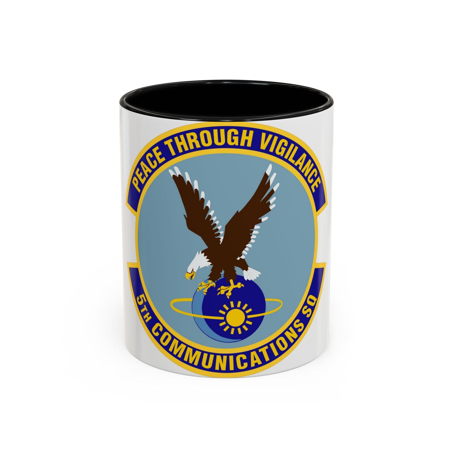 5th Communications Squadron (U.S. Air Force) Accent Coffee Mug