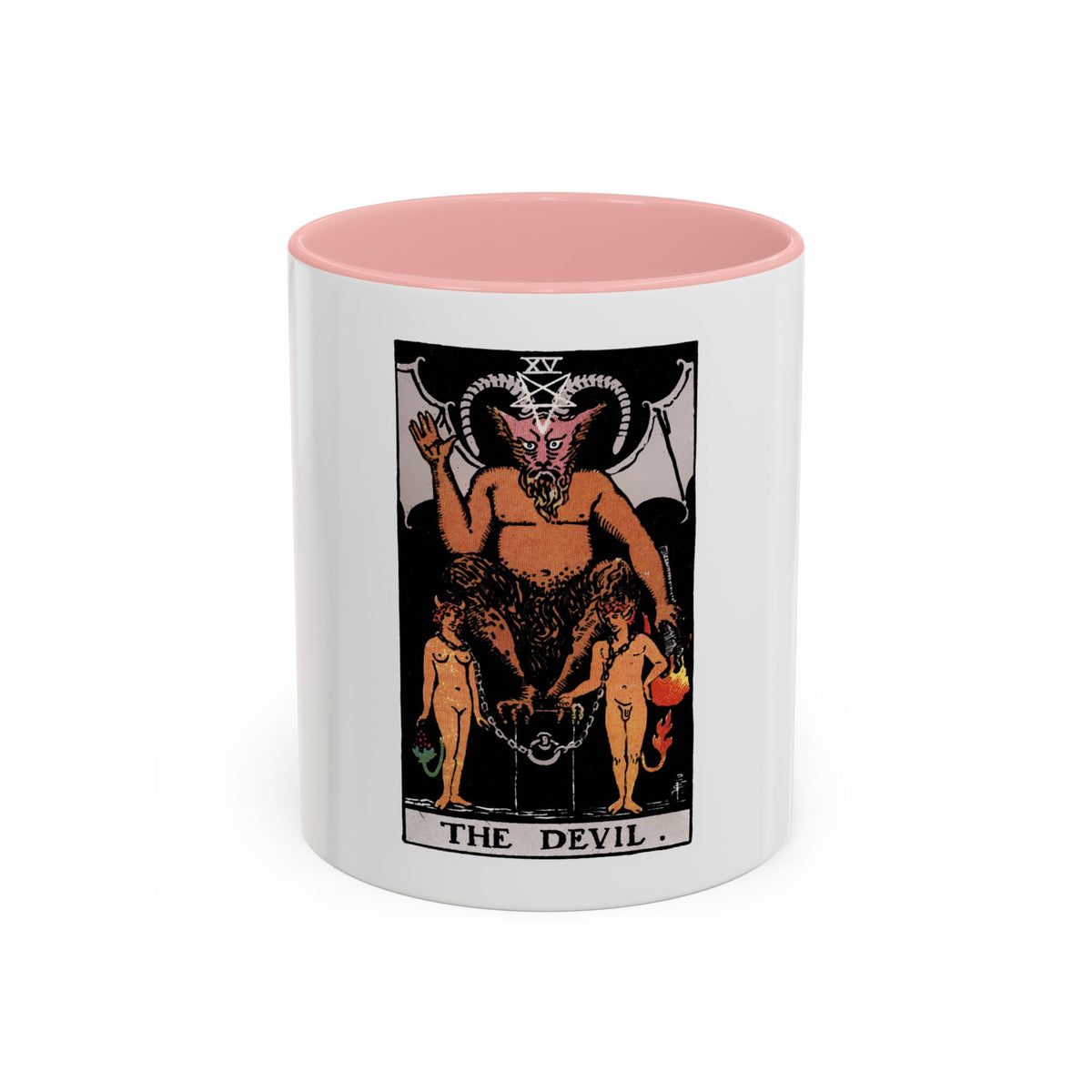 The Devil (Tarot Card) Accent Coffee Mug