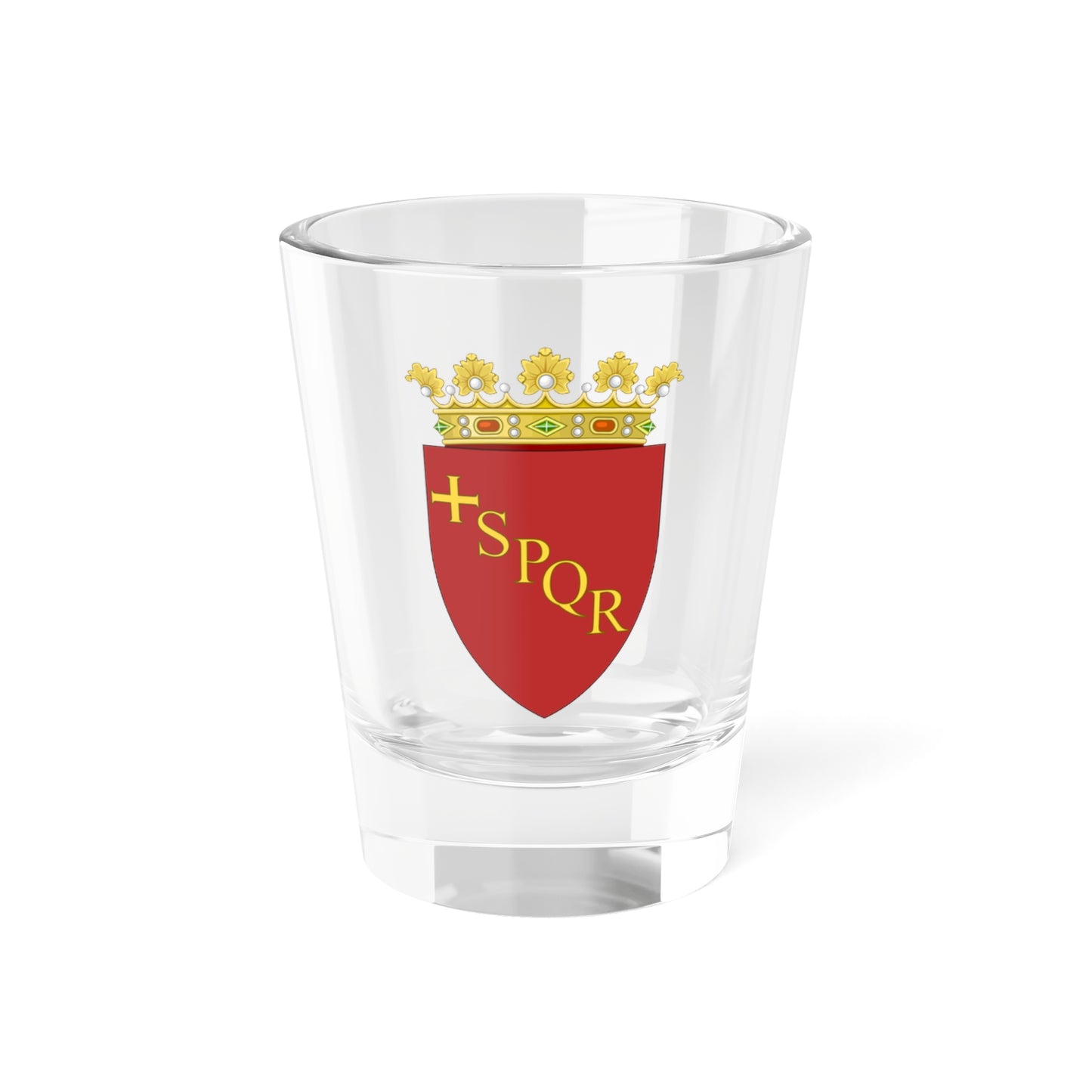 Insigne Romanum coronatum (Italy) (Coat of Arms) Shot Glass 1.5oz