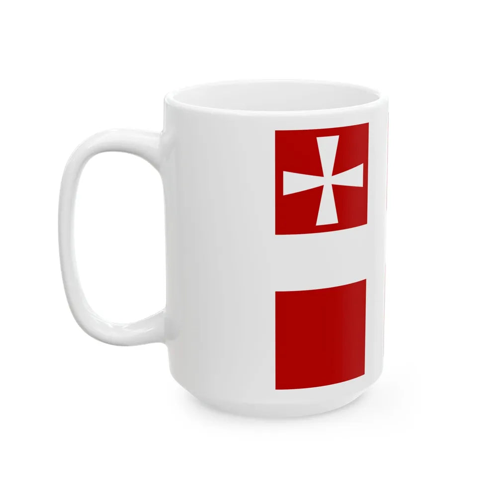 Flag of Volyn Oblast Ukraine - White Coffee Mug-Go Mug Yourself