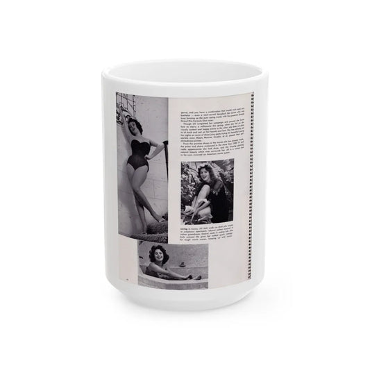 Jill St. John #232 (Vintage Female Icon) White Coffee Mug-15oz-Go Mug Yourself