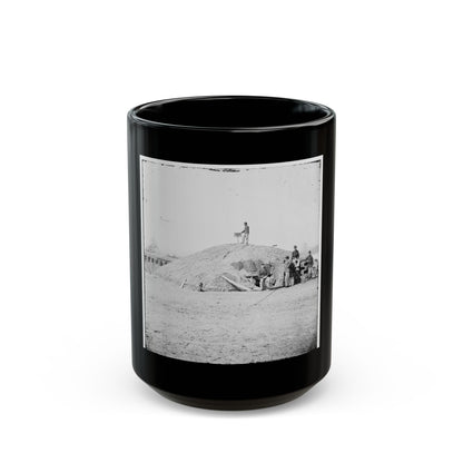 Aiken's Landing, Virginia (Vicinity). Battery Abbot, Fort Brady. (Battery Named For Col. Henry L. Abbot, 1st Conn. H. Artillery) (U.S. Civil War) Black Coffee Mug