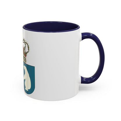 Coat of arms of the County of Greenland - Accent Coffee Mug