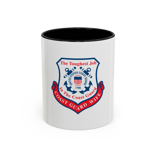 Coast Guard Wife (U.S. Coast Guard) Accent Coffee Mug