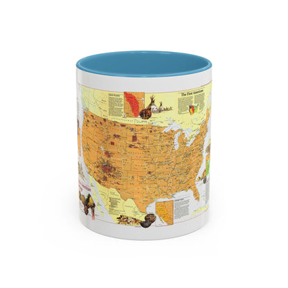 North America - Native American Heritage (1991) (Map) Accent Coffee Mug