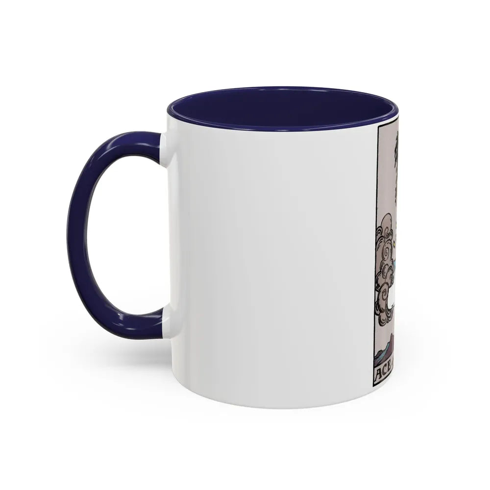 The Ace of Swords (Tarot Card) Accent Coffee Mug-Go Mug Yourself