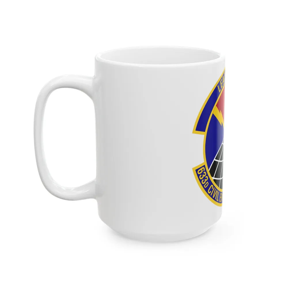 633d Civil Engineer Squadron (U.S. Air Force) White Coffee Mug-Go Mug Yourself