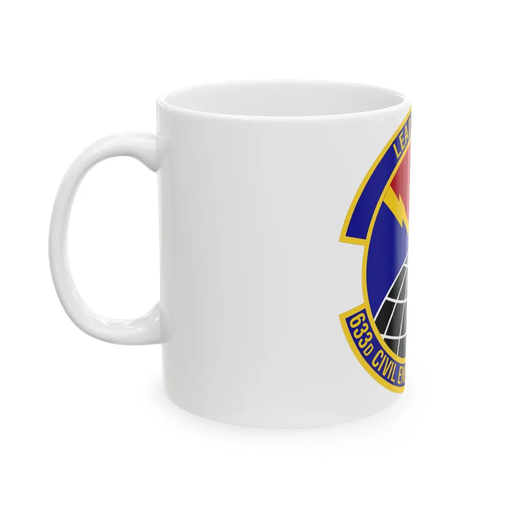 633d Civil Engineer Squadron (U.S. Air Force) White Coffee Mug-Go Mug Yourself