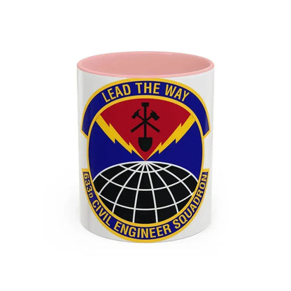 633d Civil Engineer Squadron (U.S. Air Force) Accent Coffee Mug 11oz Pink - Go Mug Yourself