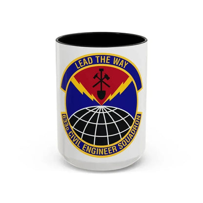 633d Civil Engineer Squadron (U.S. Air Force) Accent Coffee Mug 15oz Black - Go Mug Yourself
