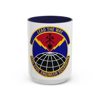 633d Civil Engineer Squadron (U.S. Air Force) Accent Coffee Mug 15oz Navy - Go Mug Yourself