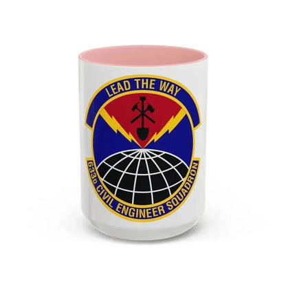633d Civil Engineer Squadron (U.S. Air Force) Accent Coffee Mug 15oz Pink - Go Mug Yourself