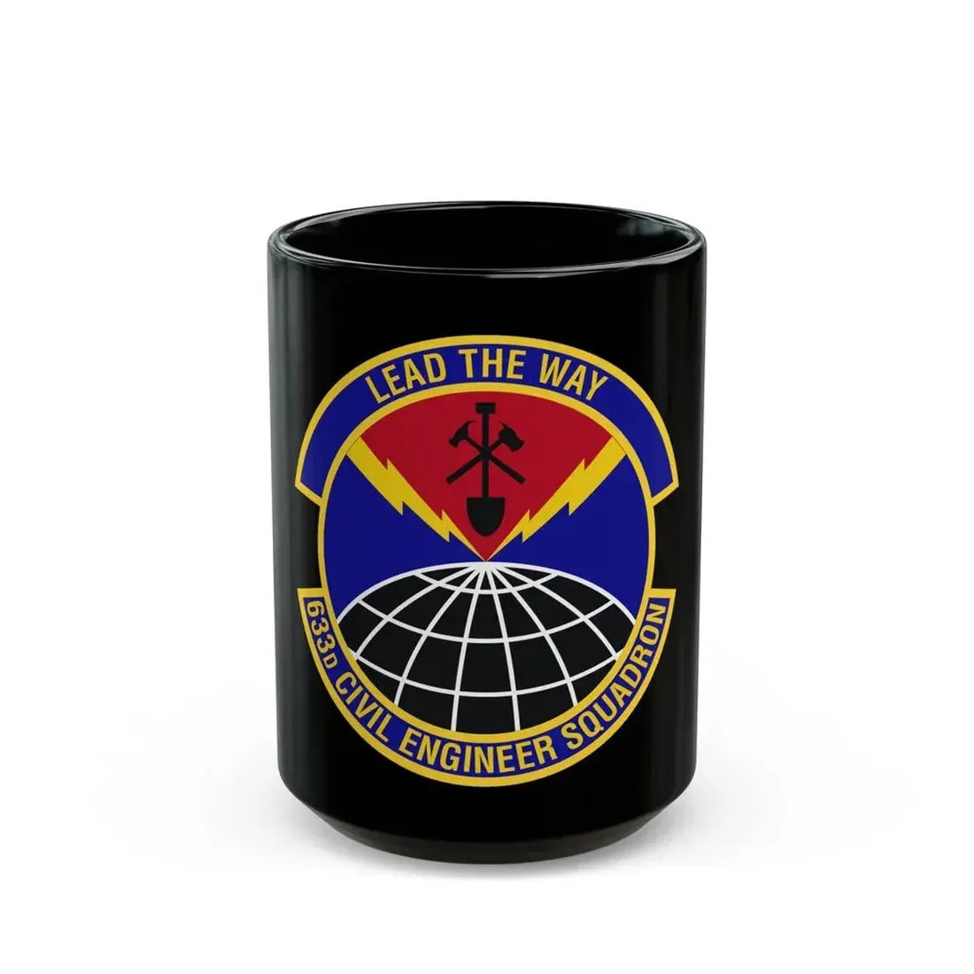 633d Civil Engineer Squadron (U.S. Air Force) Black Coffee Mug 15oz - Go Mug Yourself