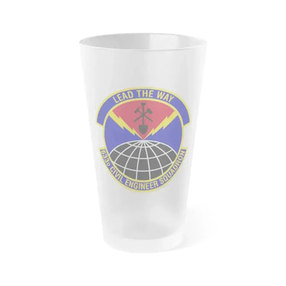 633d Civil Engineer Squadron (U.S. Air Force) Frosted Pint Glass 16oz 16oz Frosted - Go Mug Yourself