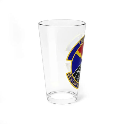 633d Civil Engineer Squadron (U.S. Air Force) Pint Glass 16oz - Go Mug Yourself